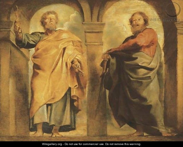 Saint Peter and Saint Paul a modello - Peter Paul Rubens