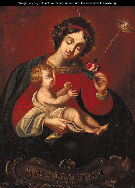 Madonna and Child - Spanish Colonial School