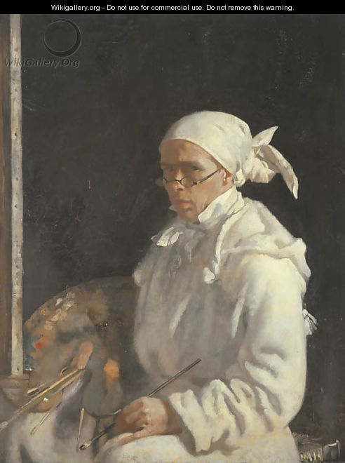 The Painter; self-portrait with glasses - Willam Orpen