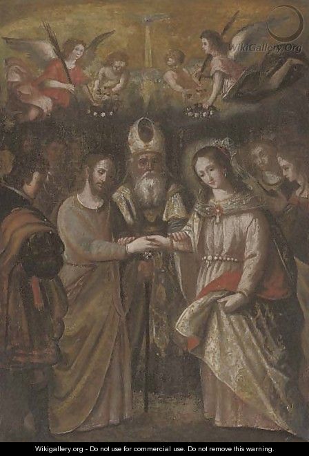 The Marriage of the Virgin - Spanish School