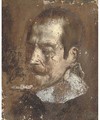 Portrait of a gentleman, bust-length - Spanish School