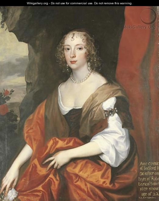 Portrait of Anne Carr, Countess of Bedford (1617-1684) - Sir Anthony Van Dyck