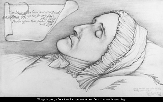 Study of a woman on her death-bed - Sir Edward Coley Burne-Jones