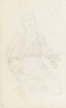 Study for 'The Wood Nymph' - Sir Edward Coley Burne-Jones