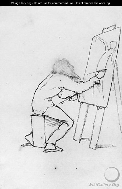 Caricatures of the artist - Sir Edward Coley Burne-Jones