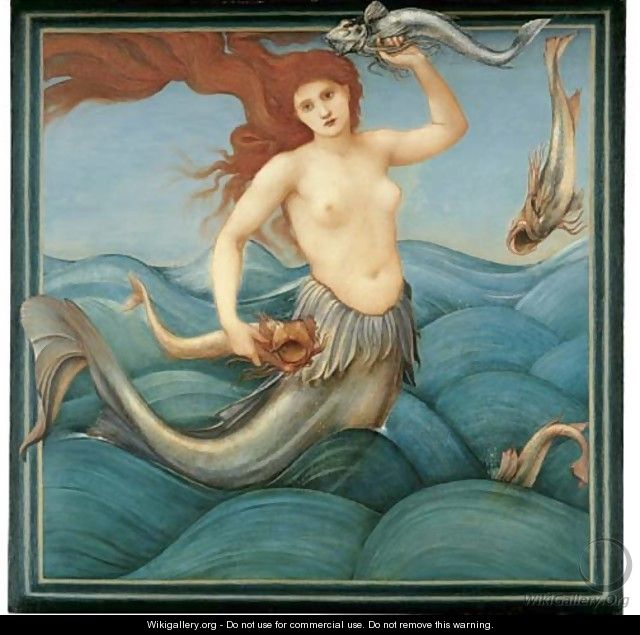 A Sea-Nymph - Sir Edward Coley Burne-Jones