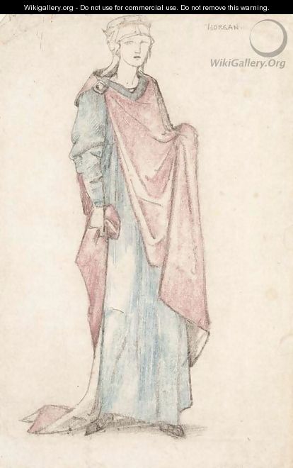 Costume design for Morgan le Fay in J.Comyns Carr