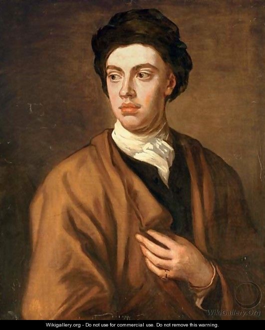 Portrait of a Gentleman, half-length, in a brown cape and black turban - Sir Godfrey Kneller
