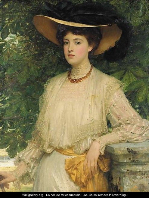 Portrait of Margaret, daughter of J.C. imThurn Esq. - Sir Frank Dicksee