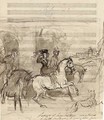 Study for a portrait of Queen Victoria out riding, accompanied by Lords Melbourne and Conyngham (illustrated) - Sir Francis Grant