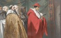 Cardinal Pandolphus at the ex-communication of King John - Sir John Gilbert