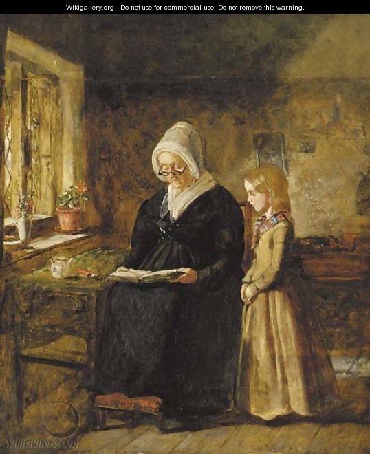 The reading lesson - Sir John Everett Millais