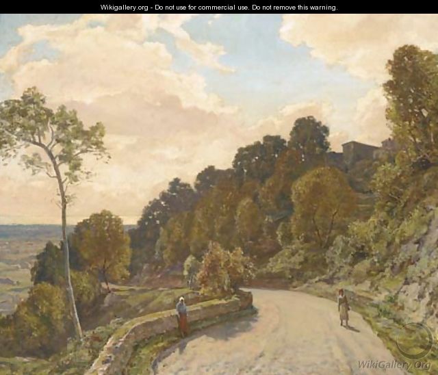 Road up to Cagnes - Herbert Hughes Stanton