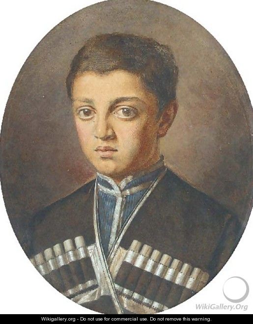 A Portrait of a Caucassian Boy - Russian School