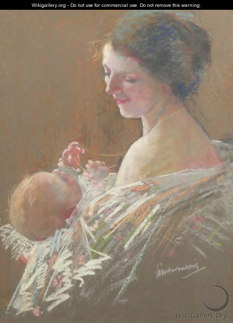 A mother and her child - Willem Maris