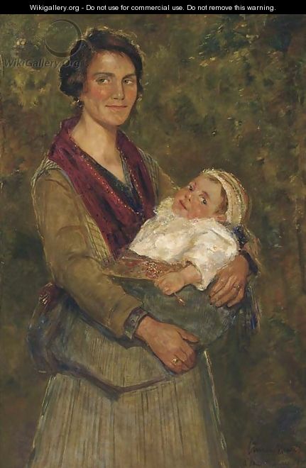 A mother with her child - Simon Maris