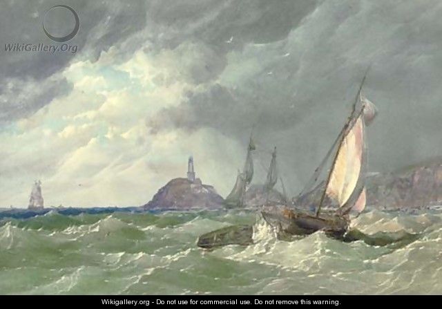 Shipping off the Mumbles lighthouse - Samuel Jackson