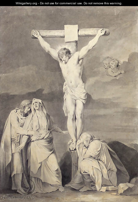 The Crucifixion with the Virgin, Saint John and Mary Magdalene - Sara Troost