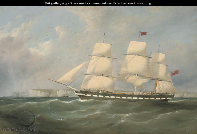 An outward-bound merchantman heading down the Channel - Samuel Walters