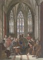Monks reading in the vestry - Samuel A. Rayner