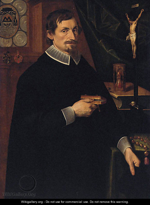 Portrait of Cardinal Johann Mockel - School Of Cologne