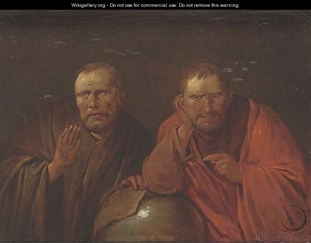 Democritus and Heraclitus - School Of Haarlem