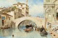 Canale dell'Ospitale and the Scuola di San Marco, Venice - Myles Birket Foster