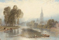 A collection of views along the Thames comprising Chelsea, Bray, Maidenhead, Cookham, Wallingford, Abingdon and Streatly - Myles Birket Foster