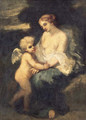 Venus and Cupid - Narcisse-Virgile Díaz de la Peña