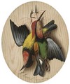 Hanging songbirds; and Another similar - Michaelangelo Meucci