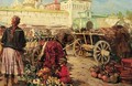 Market at the Walls of Sergeev-Posad - Mikhail Petrovich Botkin