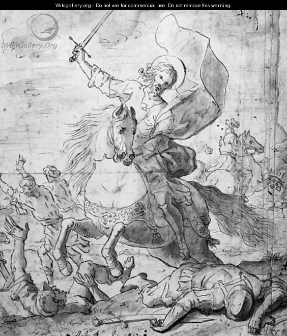 Saint James the Great fighting the Moors - Michele Ragoglia