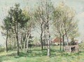 Birch trees in spring - William Mark Fisher