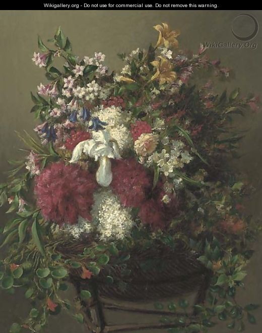 Summer flowers in a basket - Mark Fischer