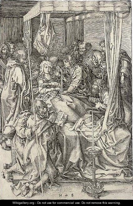The Death of the Virgin - Martin Schongauer