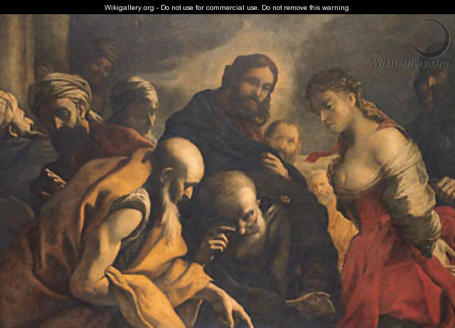 Christ and the Adulteress - Mattia Preti