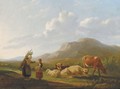 A summer landscape with cattle - Matthijs Quispel