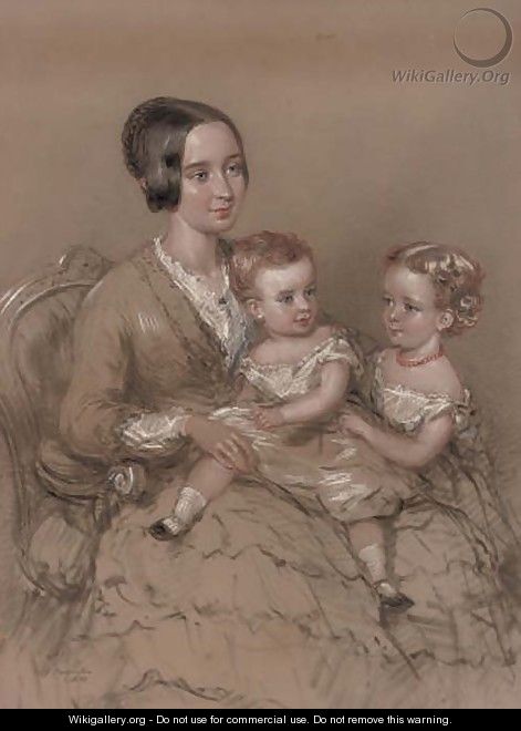 A mother with her children - Margaret Sarah Carpenter