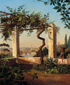 A view of Rome from a sunlit terrace - Marie Khull
