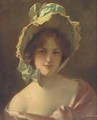 Portrait of a lady - Marie Adolphe Edouard Moderat D'Otemar