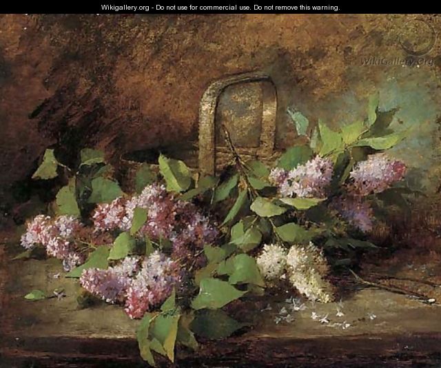 Lilacs in a basket - Marie-Lucie Cornelius