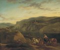 An Italianate landscape with shepherds and their flocks - (after) Nicolaes Berchem