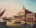 The Bacino di San Marco, Venice, looking West with the Doge's Palace and the Piazetta - (after) Luca Carlevarijs