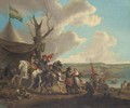 A military encampment - (after) Philips Wouwerman