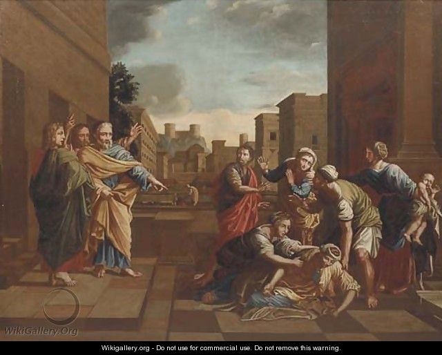 The Expulsion from the Temple - (after) Nicolas Poussin