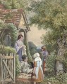 Outside the cottage - Samuel McCloy