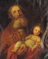 Joseph and the Christ Child - Rembrandt Van Rijn