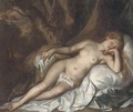 Study of a sleeping nymph in a woodland landscape - Tiziano Vecellio (Titian)