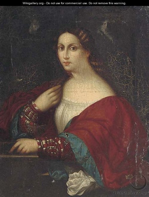 Portriat of a lady, half-length - Tiziano Vecellio (Titian)