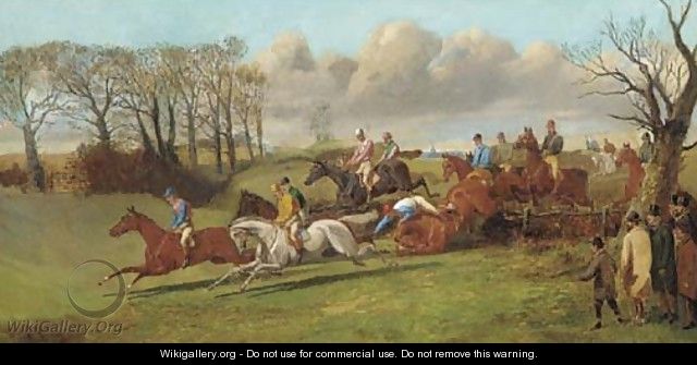 Over the fence, a steeplechase - (after) Henry Alken